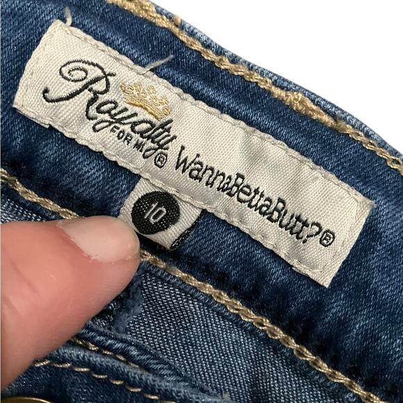 Royalty Form Women's Blue Jeans Size 10 EUC - Picture 6 of 8